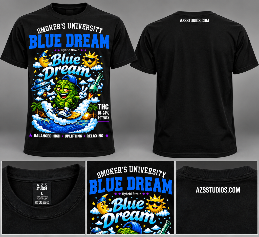 Short Sleeve Unisex Marijana T Shirt (Blue Dream)