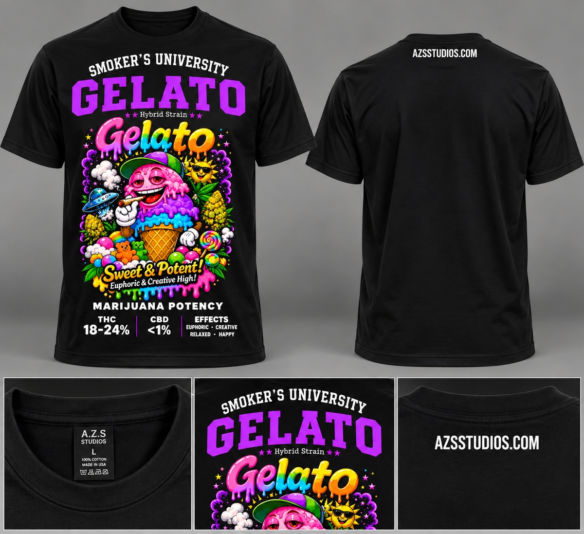 Short Sleeve Unisex Marijana T-Shirt (Gelato)