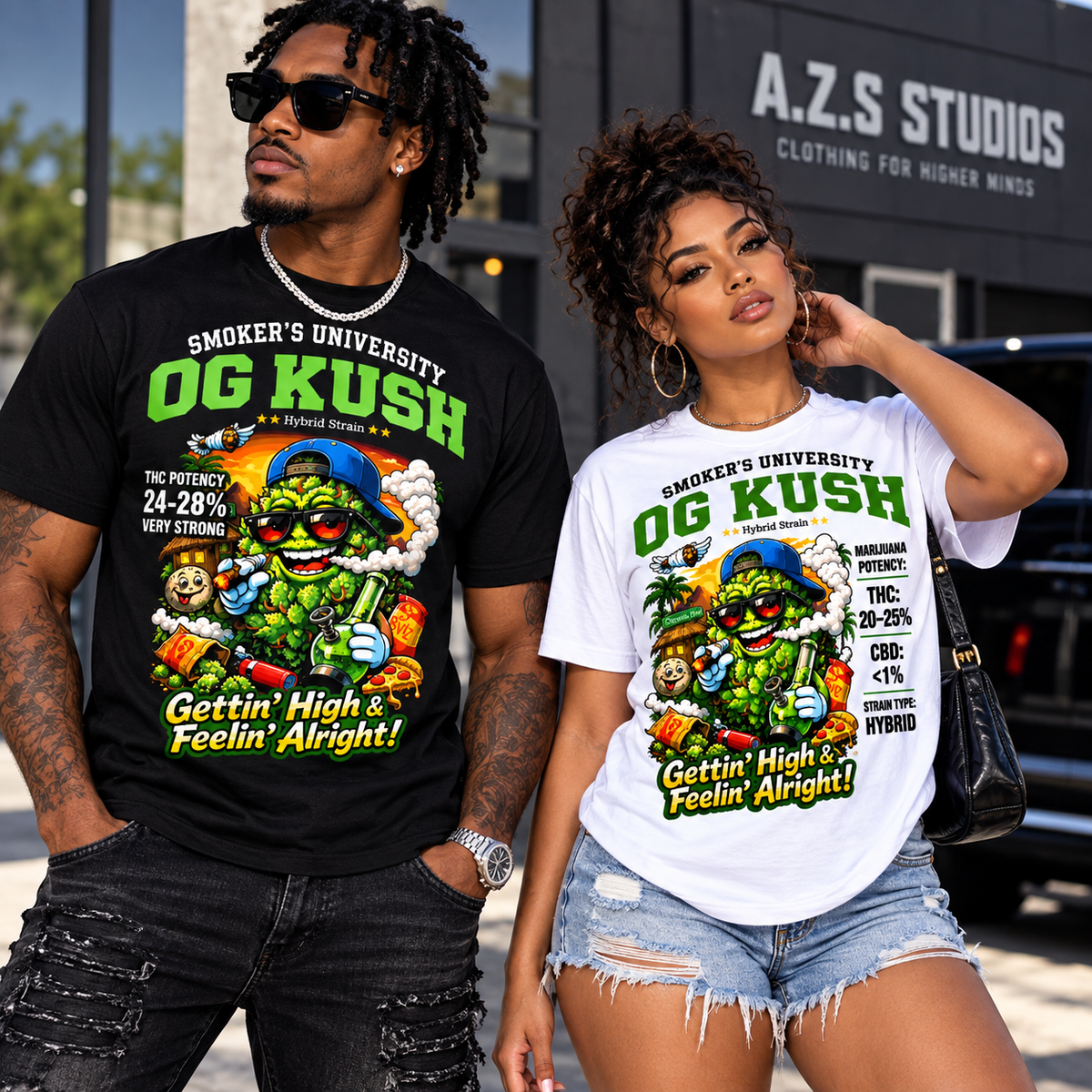 Short Sleeve Unisex Marijana T-Shirt (OG KUSH)