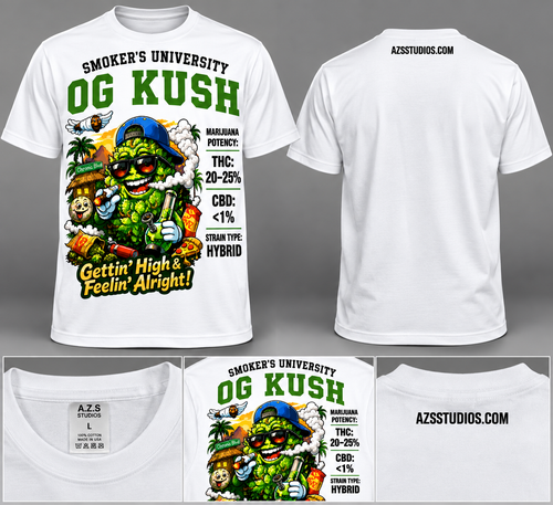 SMOKER'S UNIVERSITY™ — OG KUSH GRAPHIC TEE