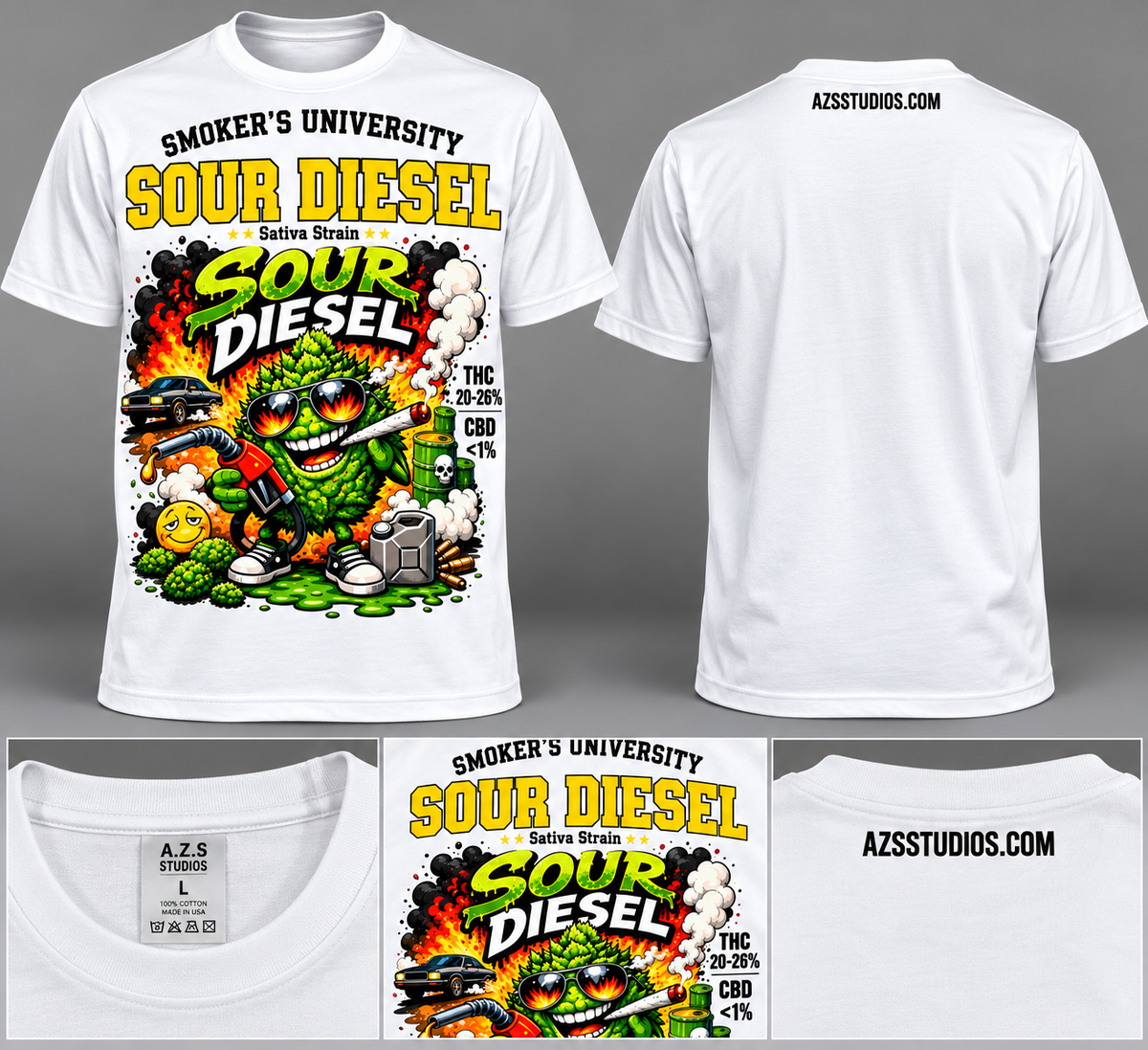 Short Sleeve Marijana Tee (Sour Diesel)