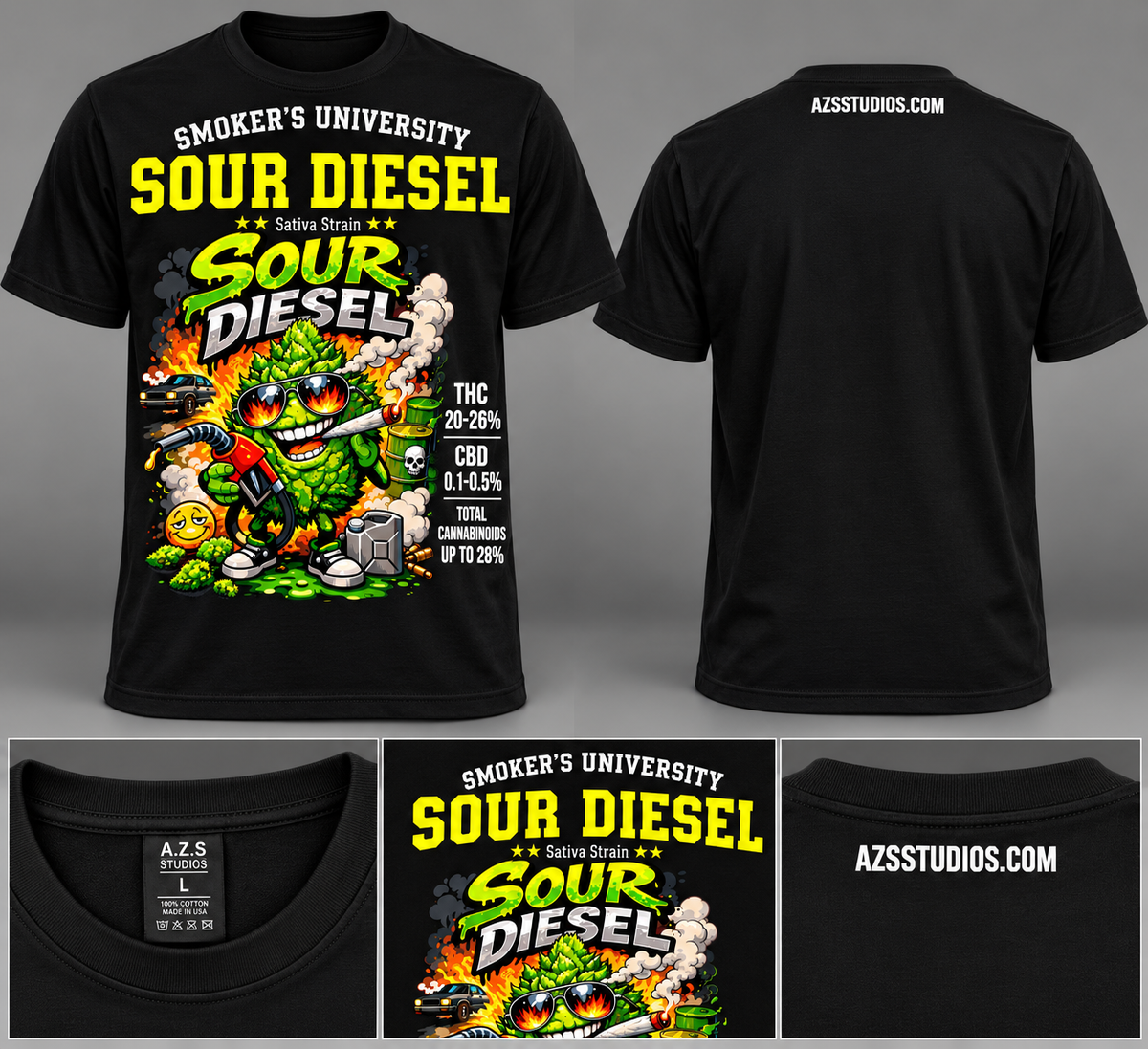 Short Sleeve Marijana Tee (Sour Diesel)