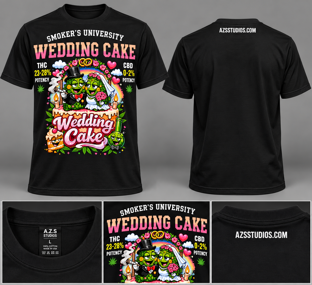 Short Sleeve Unisex Marijana T- Shirt (Wedding Cake)